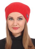 Молодежная норвежская шапка-бини оранжевая Молодежная норвежская шапка-бини оранжевая