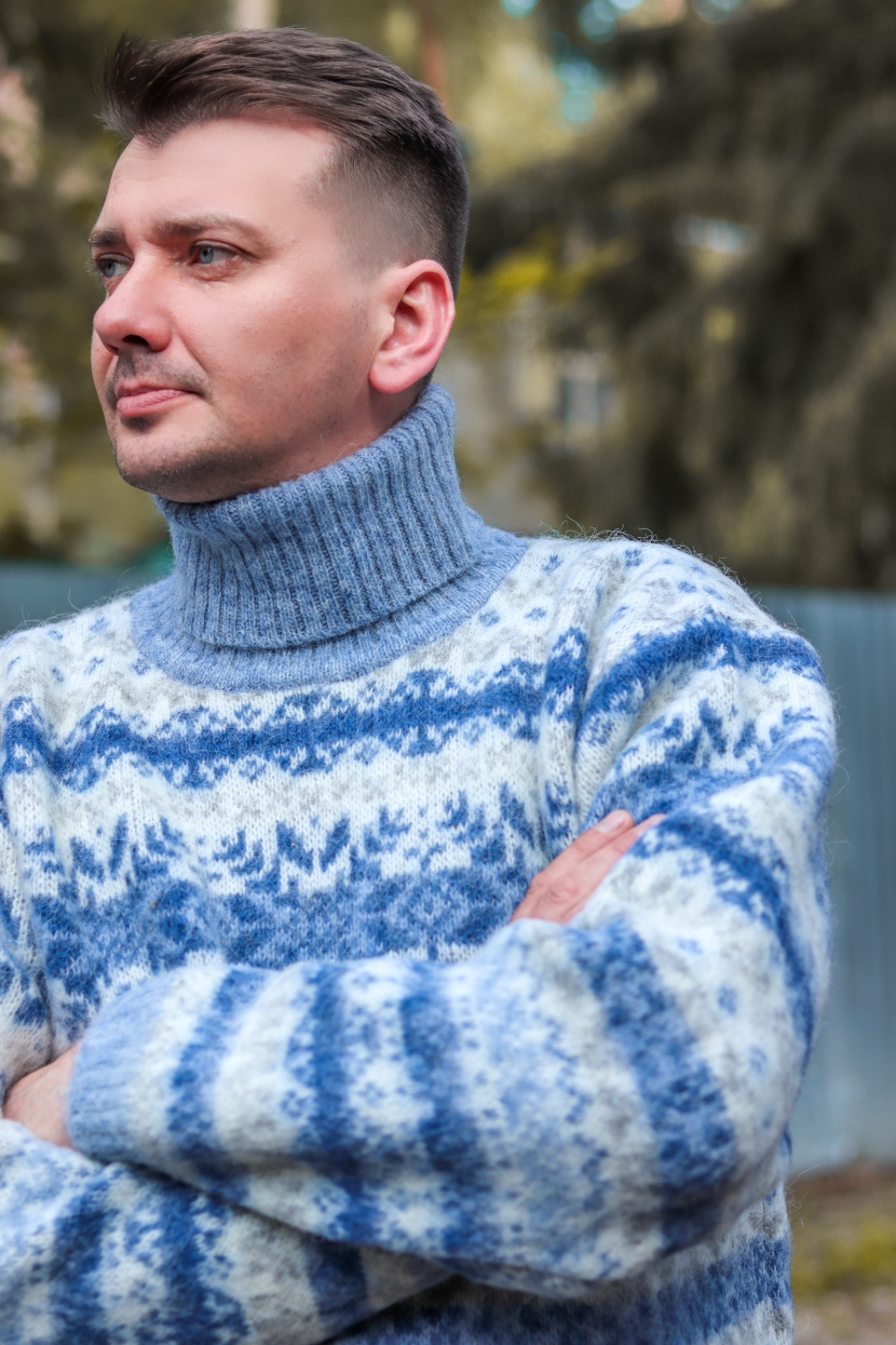 . Исландский свитер спицами