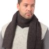 Вязанный шарф бежевый ∙ 160×23 см