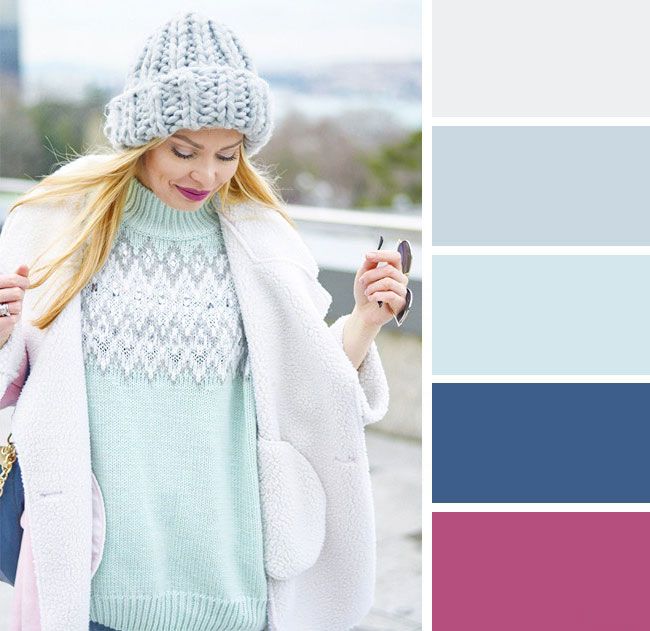 Идеальные женские цветовые сочетания в одежде для зимы
