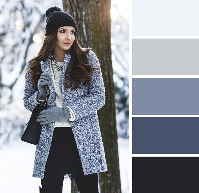 Идеальные женские цветовые сочетания в одежде для зимы