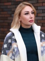 Жакет-бомбер шерстяной серый с мятой