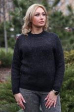 Джемпер шерстяной черный