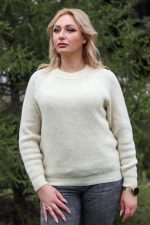 Джемпер шерстяной белый Джемпер шерстяной белый