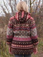 Жакет шерстяной с капюшоном