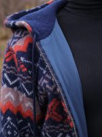 Жакет шерстяной с капюшоном