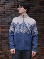 Кардиган мужской шерстяной на молнии