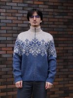 Кардиган мужской шерстяной на молнии