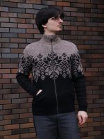 Кардиган мужской шерстяной на молнии Кардиган мужской шерстяной на молнии