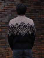 Кардиган мужской шерстяной на молнии без карманов