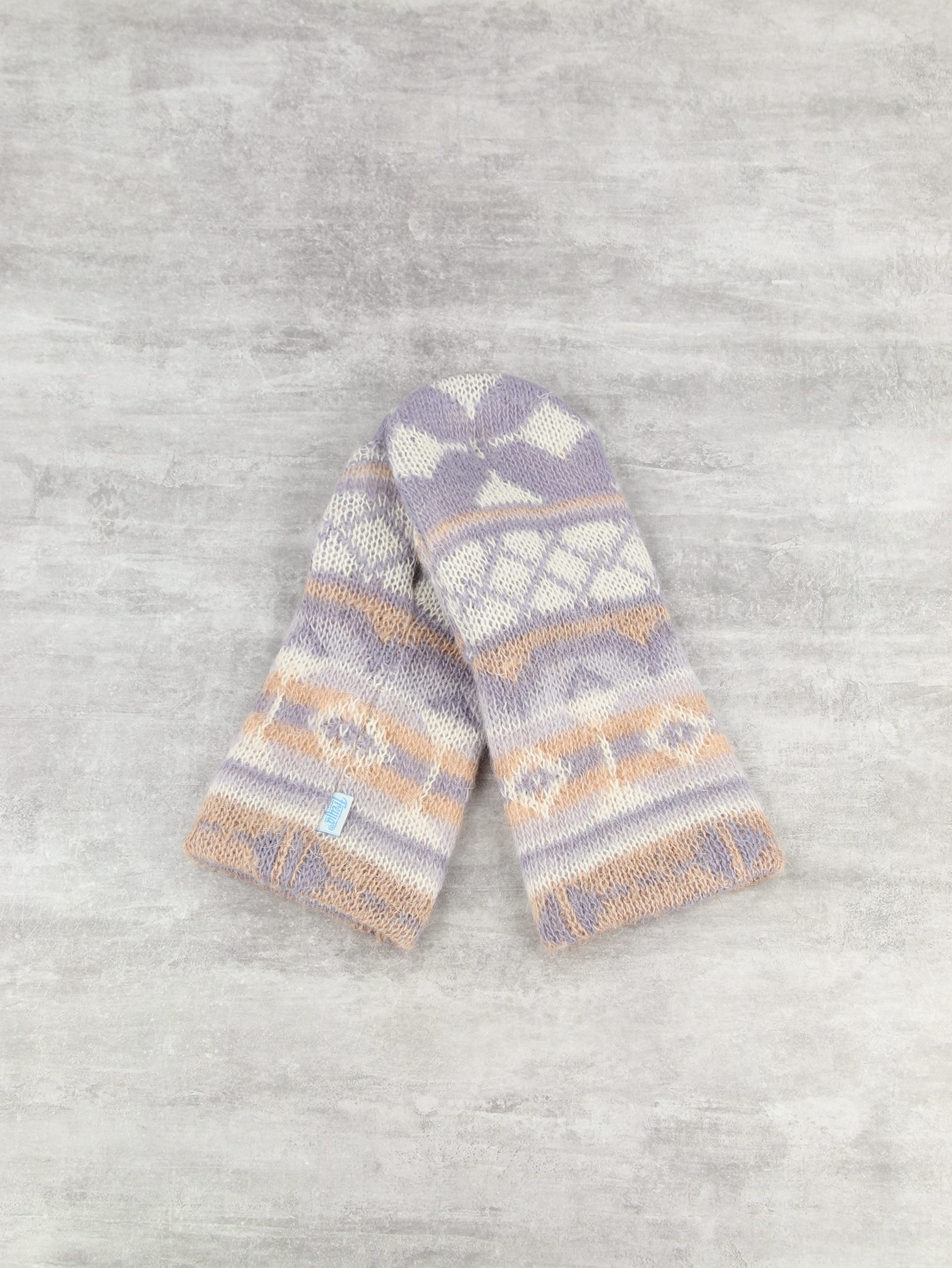 Варежки шерстяные на флисе Варежки шерстяные на флисе