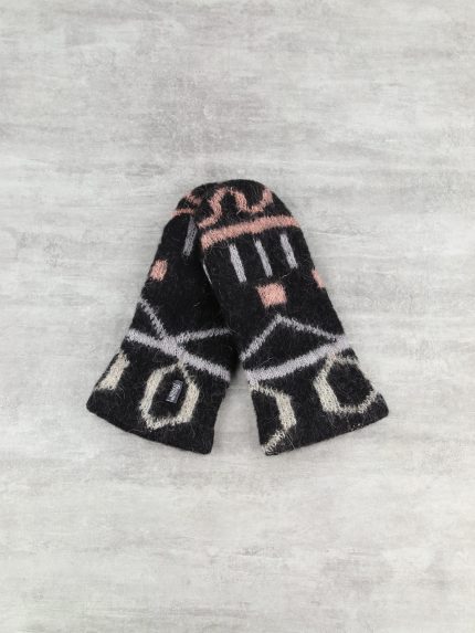 Варежки шерстяные на флисе