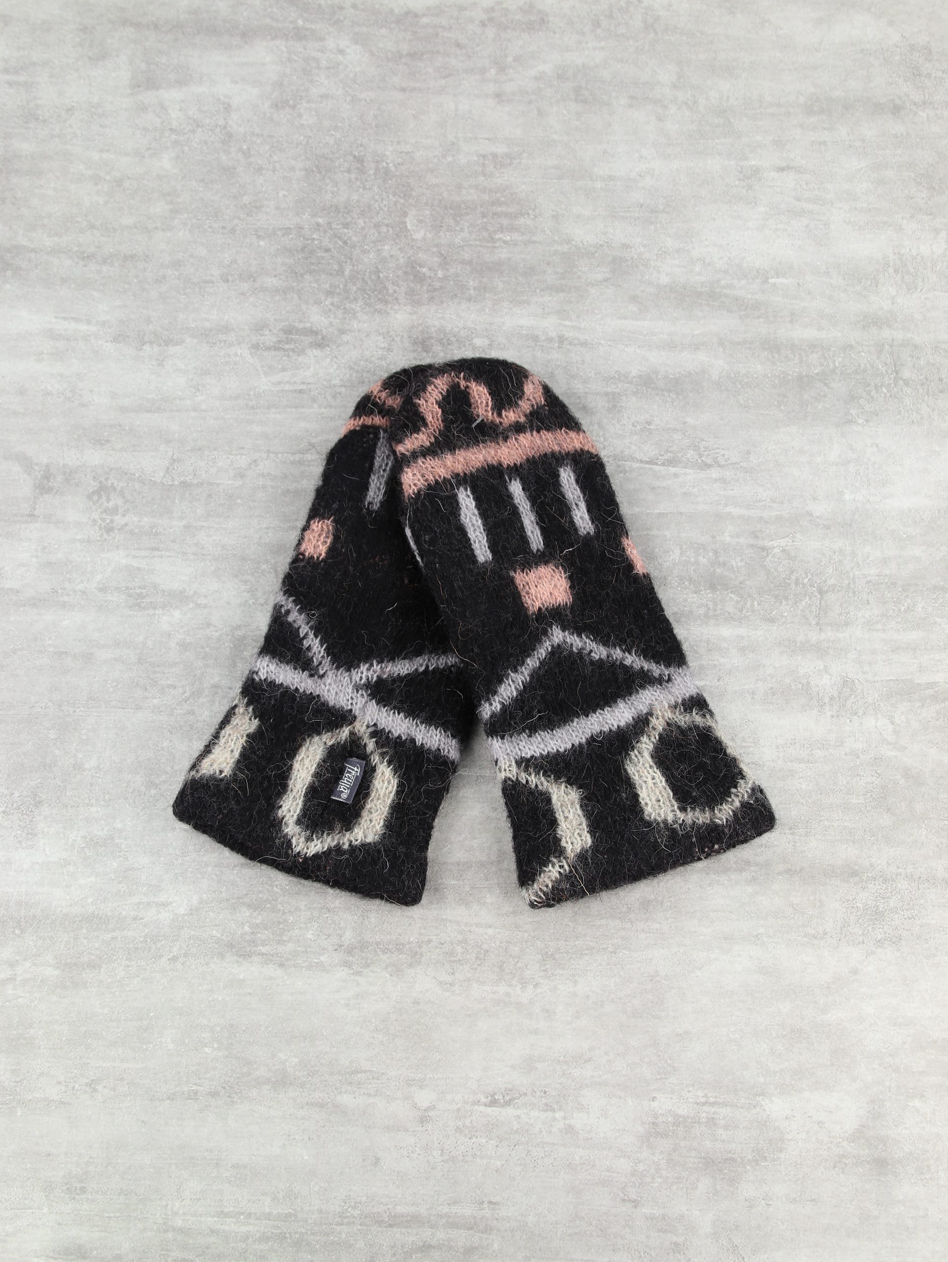 Варежки шерстяные на флисе Варежки шерстяные на флисе