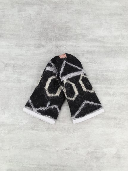 Варежки шерстяные на флисе