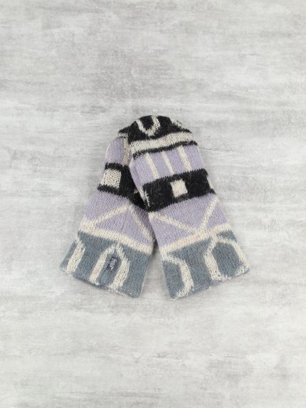 Варежки шерстяные на флисе