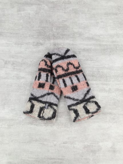 Варежки шерстяные на флисе