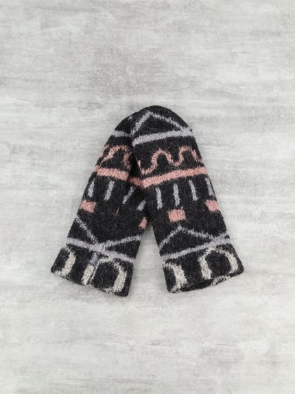 Варежки шерстяные на флисе