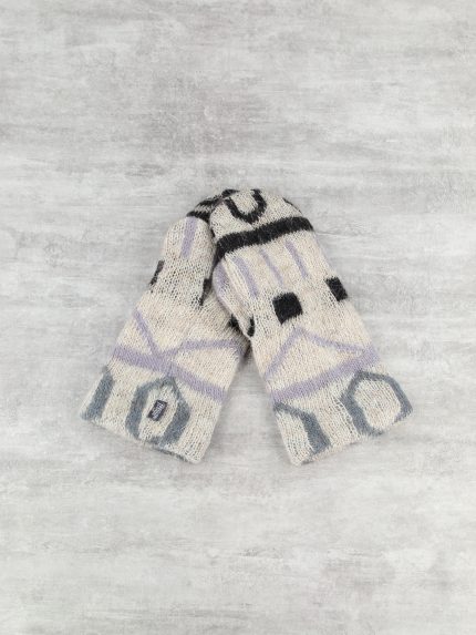 Варежки шерстяные на флисе