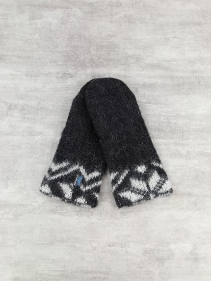 Варежки шерстяные на флисе