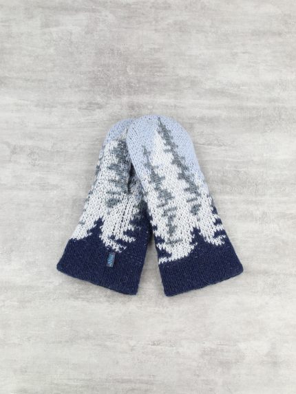 Варежки шерстяные на флисе