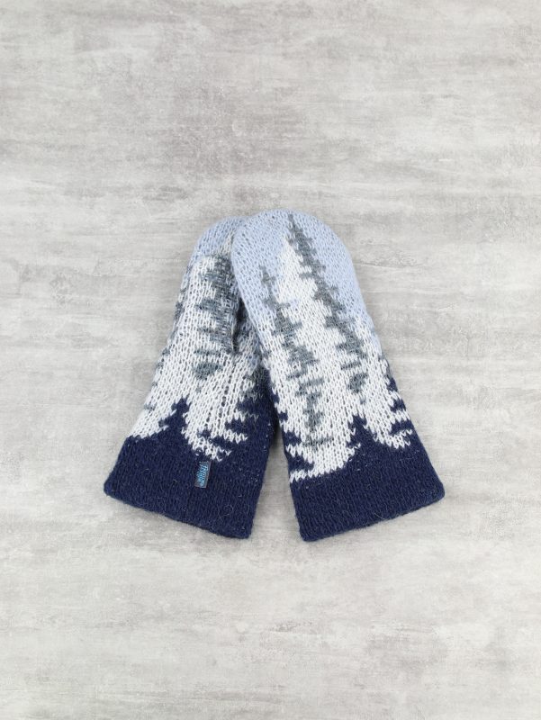 Варежки шерстяные на флисе