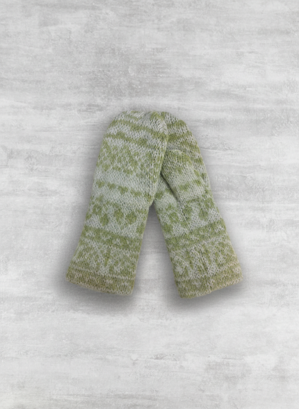 Варежки шерстяные на флисе